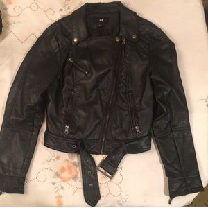 Faux leather jacket